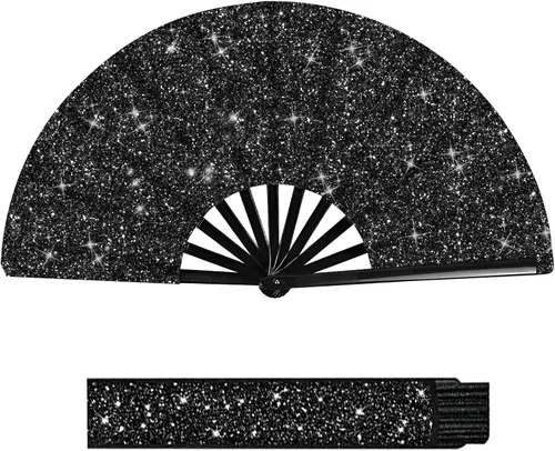 Vista 11 de 4 abanicos de mano con varillas de bambú plegables para baile de línea, estilo chino, rave, plegable, estilo retro, manualidades, encantador