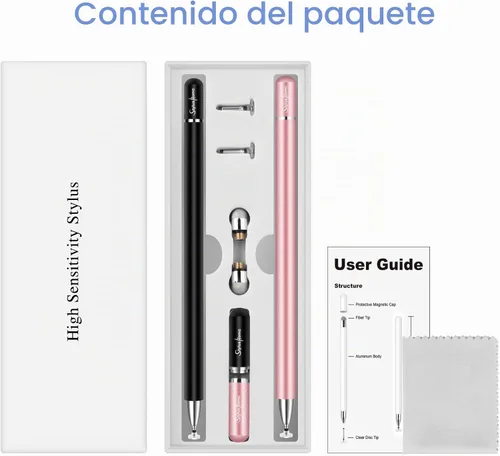 Vista 7 de Lápiz óptico para iPad iPhone Android, 2 bolígrafos para pantallas táctiles