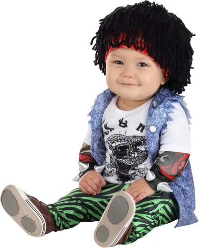 Vista 3 de Disfraz infantil Rocker de los 80
