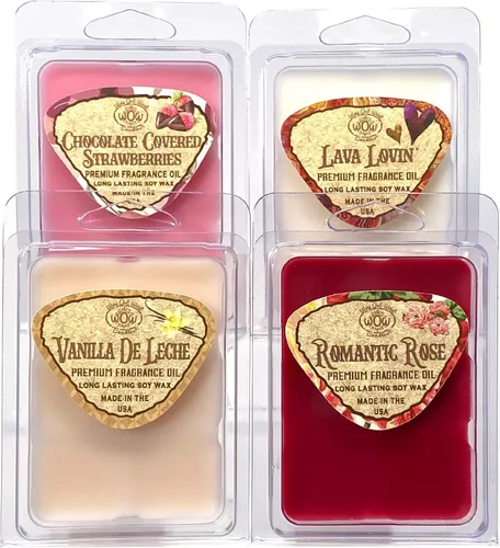 Vista 11 de Cera perfumada para calentadores de cera, ambientador aromático, paquete de 4, juego surtido de 6 cubos de fusión, hecho a mano en Estados Unidos