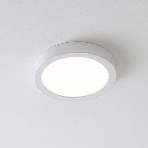 Vista 9 de Progress Lighting Edgelit - Soporte para superficie LED de 7 pulgadas, colección Everlume, para interiores, P810015-030-30, blanco