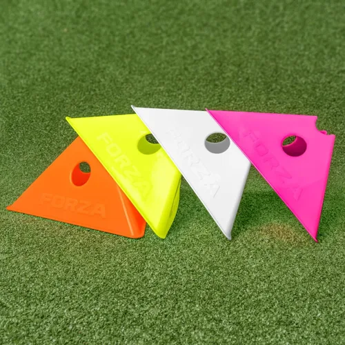 Vista 3 de FORZA Jumbo Triangle SuperCones Conos de entrenamiento de fútbol profesional con diseño triangular, ideales para ejercicios de velocidad, agilidad