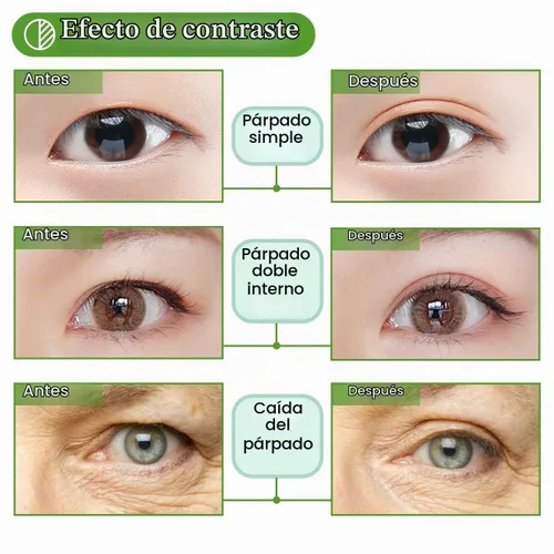 Vista 5 de Elevación de ojos de las tiras correctoras del párpado de las etiquetas engomadas naturales Adhesivo unilateral