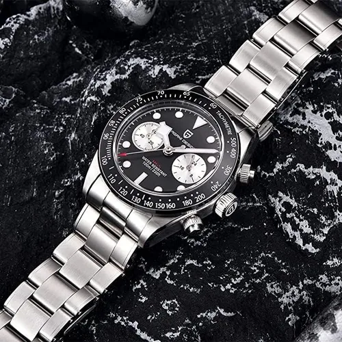 Vista 4 de LACZ DENTON Pagani Design PD1676 Men's Watch Sapphire Sports Quartz Clock Stainless Steel Men's Waterproof Watch VK64 Movement Fashion Chronograph