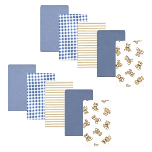 Vista 45 de Hudson Baby - Paños unisex de franela de algodón para bebé, avión, talla única