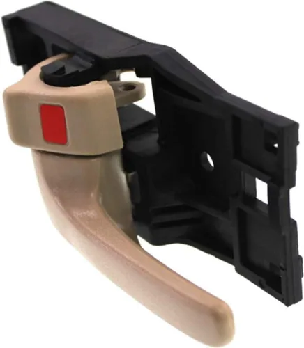 Vista 4 de Para Toyota Tundra 2004 2005 2006 Manija de puerta interior delantera o trasera, lado del conductor beige Con botón de bloqueo de puerta