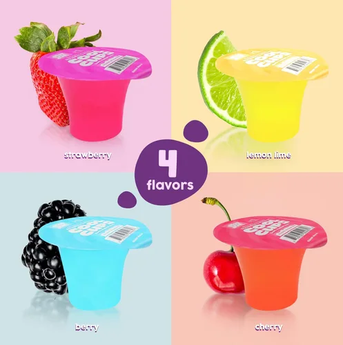 Vista 3 de Mr. Joy Soft Italian Ices - Paquete variado de mini tazas frías de sabores surtidos no congelados (40 x 1.34 onzas) - Freeze & Enjoy - 40 mini tazas