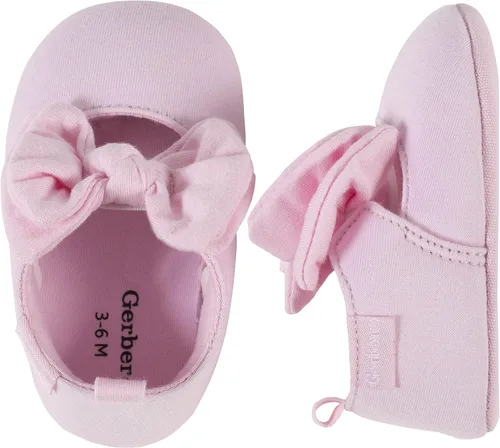 Vista 4 de Gerber Zapato de ballet para cuna para bebés y niñas recién nacidas