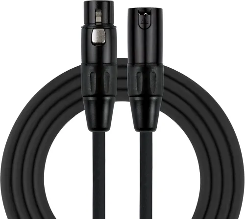 Vista 4 de Kirlin Cable MPC-270-03/BK - 3 pies - Cable de micrófono XLR a XLR Chaqueta de PVC negro