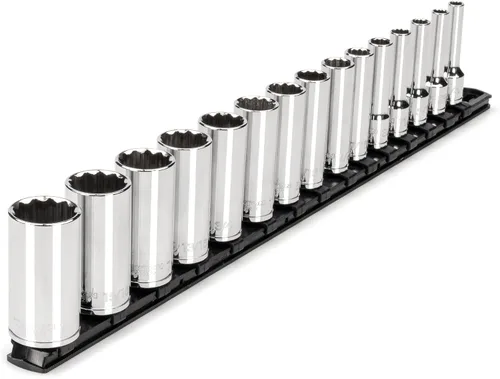Vista 16 de TEKTON Juego de llaves de vaso de 12 puntos con accionamiento de 3/8