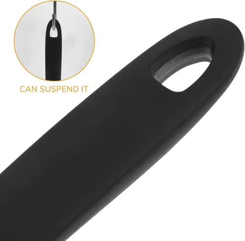 Vista 8 de Kichvoe Flipper - Espátula de silicona para wok, mango de acero inoxidable, espátula ancha para panqueques, pala, antiadherente, utensilios