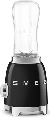 Vista 2 de SMEG Licuadora personal estilo retro de los años 50 con perilla retroiluminada y dos botellas de 20.3 fl oz sin BPA