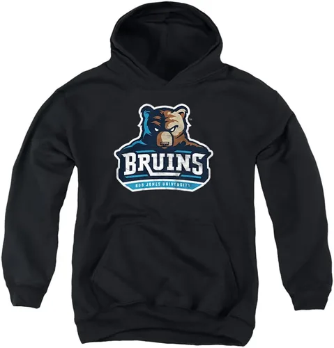 Vista 9 de LOGOVISION Sudadera con capucha oficial de Bob Jones University con logotipo primario envejecido para niños y niñas Blanco