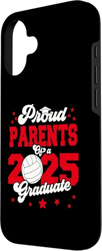 Vista 2 de iPhone 16 Parents of a 2025 Graduate Prom Graduation 25 VolleyBall Case
