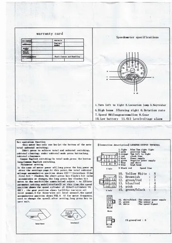 Vista 8 de KAOLALI Velocímetro digital para motocicleta, odómetro, tacómetro, 12000RPM, 199 KMH MPH, universal para 1, 2, 4 cilindros con cable de sensor