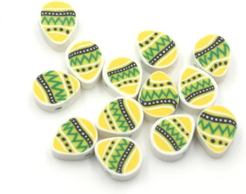 Vista 51 de 100 piezas de cuentas de arcilla polimérica Heishi espaciadoras mixtas, suministros para hacer pulseras, pendientes, collares de bricolaje, Bandera