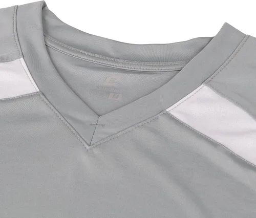 Vista 4 de CHAMPRO Camiseta de softbol Fastpitch para mujer, color plateado, blanco, talla S