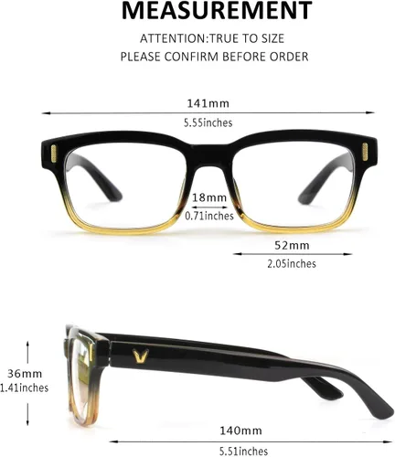 Vista 7 de GQUEEN Gafas transparentes falsas sin receta para lentes de sol, marco rectangular, 201512