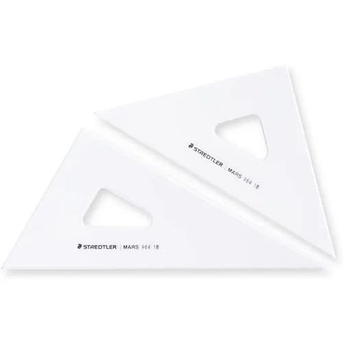 Vista 4 de Staedtler 964 24 Triangle Ruler Drawing Set, Mars, 9.4 pulgadas (9.4 in)
