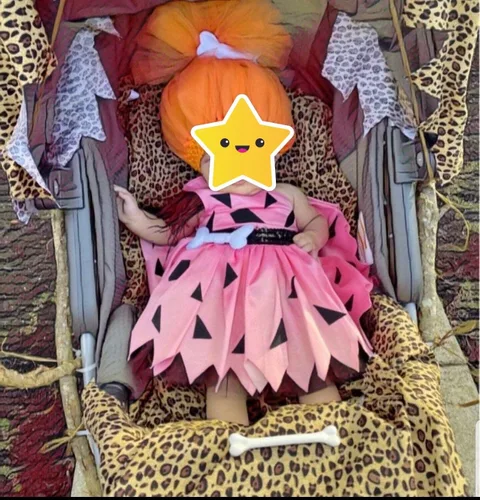Vista 3 de RCPATERN Disfraz de hombre de las cavernas para niños, disfraz histórico de la Edad de Piedra para niñas, Halloween, cosplay, sesión de fotos