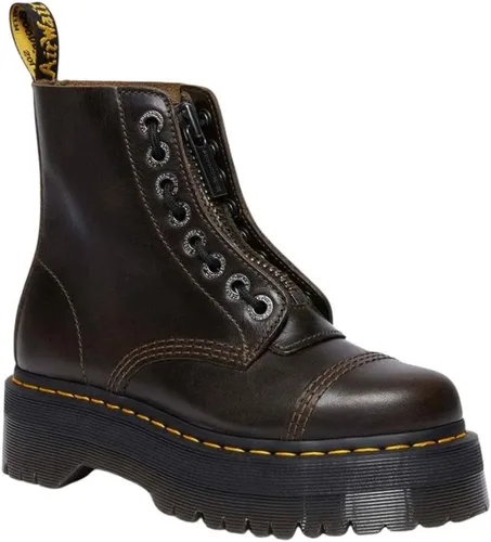 Vista 25 de Dr. Martens, Botas industriales ligeras para mujer Maple Zip con puntera de acero Negro