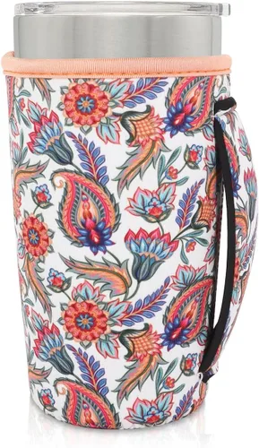 Vista 93 de Fundas Aislantes de Neopreno Portavasos con Asa para Vasos Tumbler de 20oz, Funda Reutilizable para Café Helado Para Tazas de Café de 30oz - 32oz