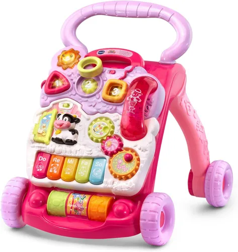 Vista 17 de VTech Andador de Aprendizaje de Sentado a de Pie (Empaque Libre de Frustraciones), Azul