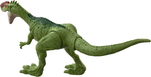 Vista 5 de Mattel Jurassic World Camp - Figura de acción de dinosaurio de fuerza feroz del Cretácico, juguete de dinosaurio monolofosaurio con articulaciones