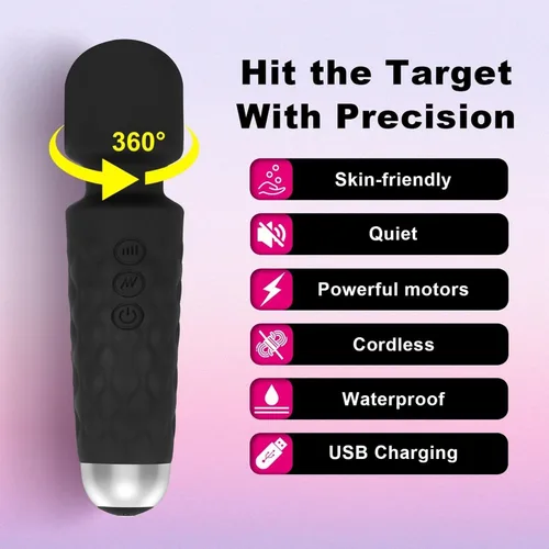 Vista 4 de Vibrador clítoris femenino adulto juguetes sexuales 360 grados de rotación de clítoris estimulador vibrador silencioso impermeable recargable mini