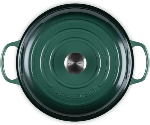 Vista 2 de Le Creuset Signature - Sartén de hierro fundido esmaltada con mango de hierro, 3,5 qt., alcachofa
