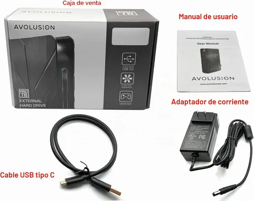 Vista 5 de Avolusion PRO-T8 - Disco duro externo USB 3.0 de 3 TB para PC y portátil con sistema operativo Windows
