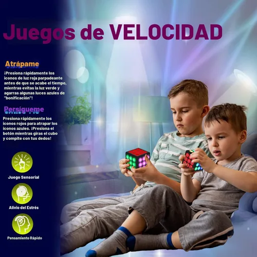 Vista 4 de PlayRoute Cubo electrónico de juego de memoria y cerebro – Divertidas ideas de regalo de juguete para niños y niñas de 6 a 12 años o más – Juguetes