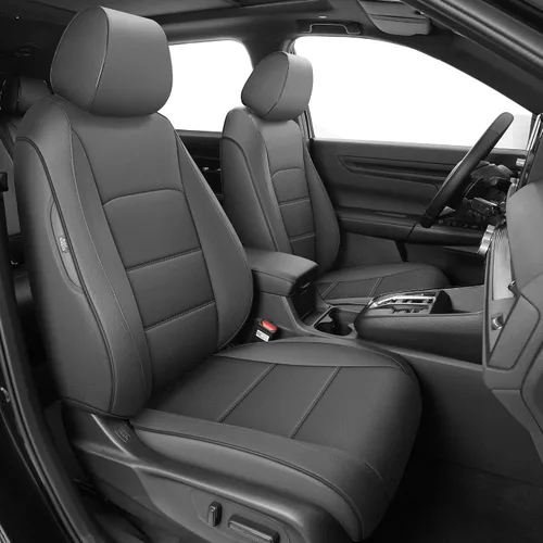 Vista 26 de Seat Covers for Mazda 3 2014 2015 2016 2017 2018 Custom Fit,Faux Leather Waterproof AirbagCompatible Car Seat Cover Full Set Black