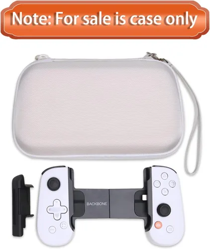 Vista 2 de LTGEM case for Backbone One Mobile Gaming Controller, Handheld Gaming Console Portable Travel Holder, Extra Mesh Pocket for Cables Power Bank