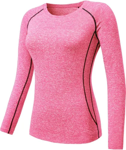 Vista 50 de CADMUS Paquete de 1 o 3 camisetas de entrenamiento de manga larga para mujer, camiseta de compresión de ajuste seco para correr
