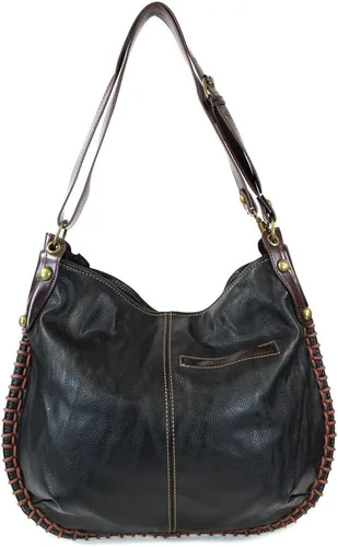 Vista 4 de CHALA Hobo Style - Bolso de hombro grande con cremallera y cartera Chala