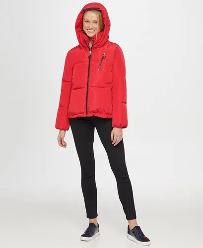 Vista 3 de KARL LAGERFELD Sudadera corta con capucha para mujer