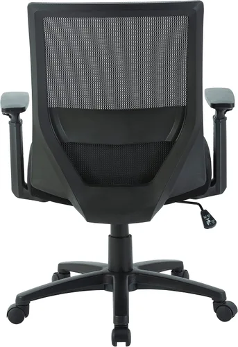 Vista 5 de Lorell Silla de trabajo de malla con respaldo medio, color negro