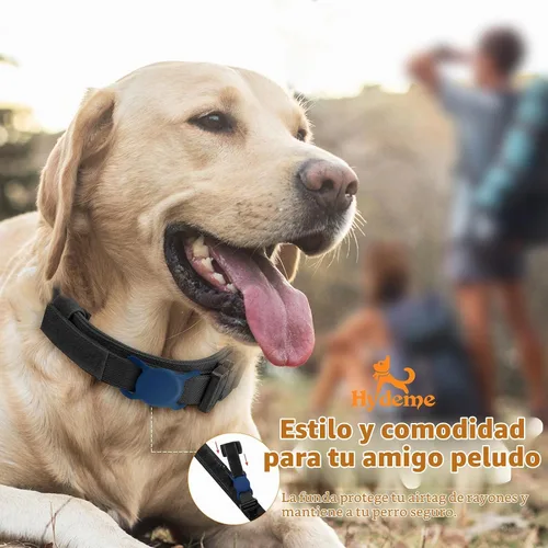 Vista 2 de HYDEME Collar táctico ajustable para perro, collar de nailon de entrenamiento militar con mango de control y hebilla de metal pesado para perros