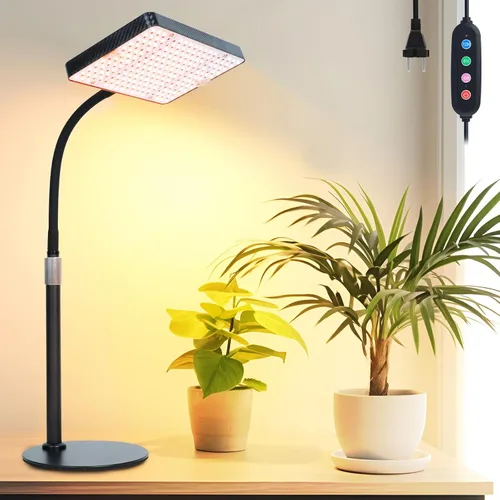 Vista 12 de Luz de cultivo Orchbloom con soporte y temporizador, luz de planta alta de 25 vatios de alimentación con enchufe doméstico, luces de cultivo