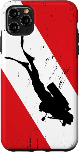 Vista 11 de Funda de buceo para iPhone 17, regalos de buceo, diseño vintage de buceo