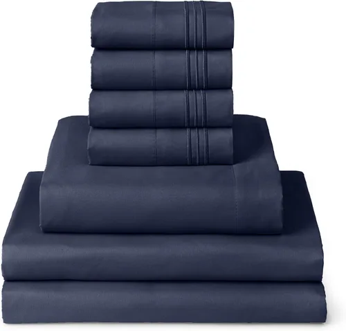 Vista 67 de Mellanni Juego de sábanas Twin XL - Juego de ropa de cama de 4 piezas de la colección icónica, (incluyendo 2 fundas de almohada), bolsillo profundo