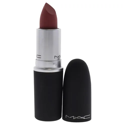 Vista 2 de MAC Powder Kiss - Lápiz labial 930 Brickthrough para mujer, lápiz labial de 0.10 onzas