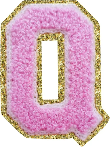 Vista 138 de 3Pcs Letter Patches Varsity Glitters Chenille,SPRT Iron on Blue Letter Patch,Alphabet Cloth Patch for Team Costume Decoration 3.1in Height S