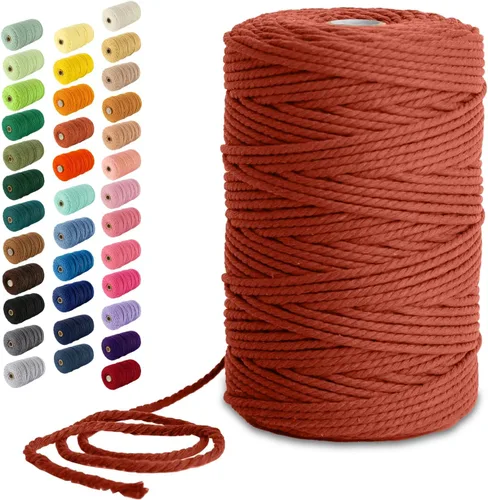Vista 124 de Nook Theory Hilo de macramé de 3mm 109 yardas - Cuerda de macramé suave de 4mm, 5mm perfecta para nudos - Suministros de macramé para colgadores