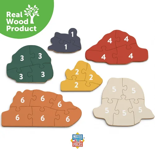 Vista 4 de MasterPieces Disney Cars - Rompecabezas de madera con forma de 6