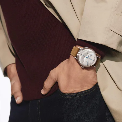 Vista 5 de FEICE Bauhaus - Reloj mecánico automático con espejo abovedado, resistente al agua, de cara grande, para hombre, 1.65 pulgadas (FM202)