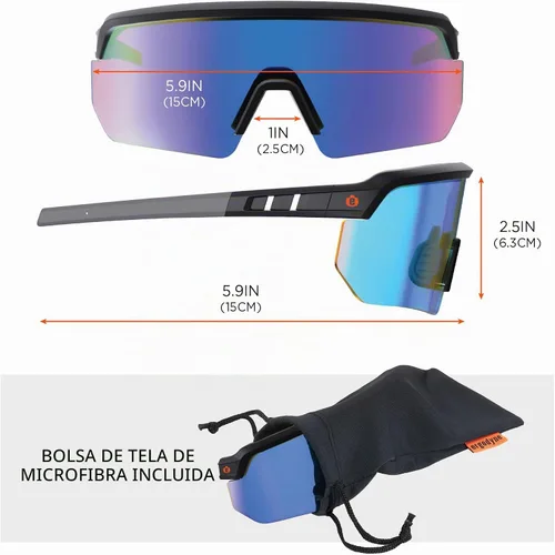 Vista 8 de Ergodyne Skullerz AEGIR - Lentes de sol de seguridad antiarañazos