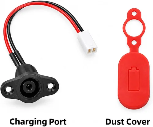 Vista 2 de Cargador de batería para scooter, cable de puerto de carga con funda de silicona compatible con Xiaomi M365 1S Pro Pro2 Accesorios de scooter