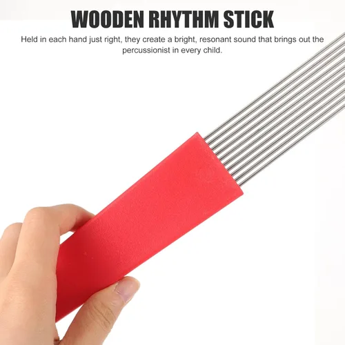 Vista 5 de Vaguelly Raspador para niño y niña, percusión latina, instrumento musical estilo peine, acero inoxidable duradero con superficie lisa para educación